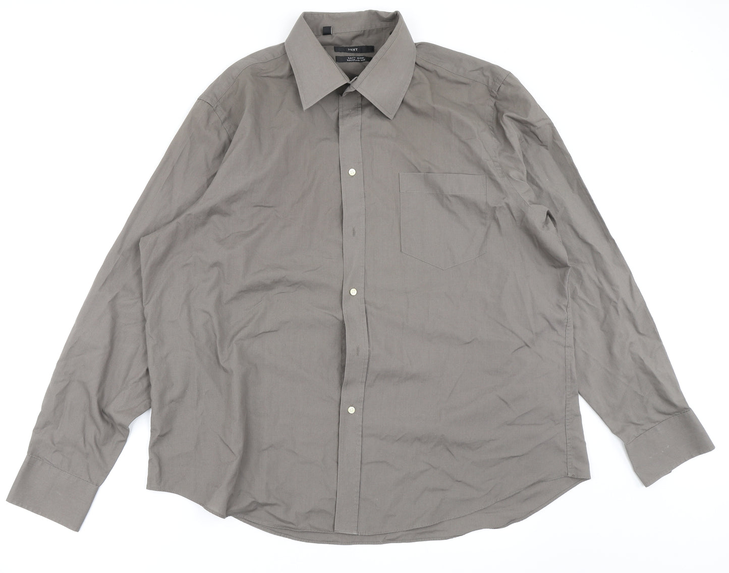 NEXT Mens Brown    Dress Shirt Size 18