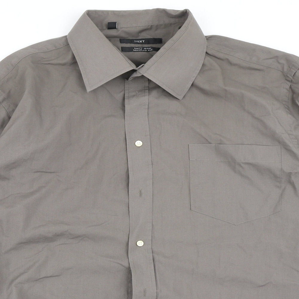 NEXT Mens Brown    Dress Shirt Size 18