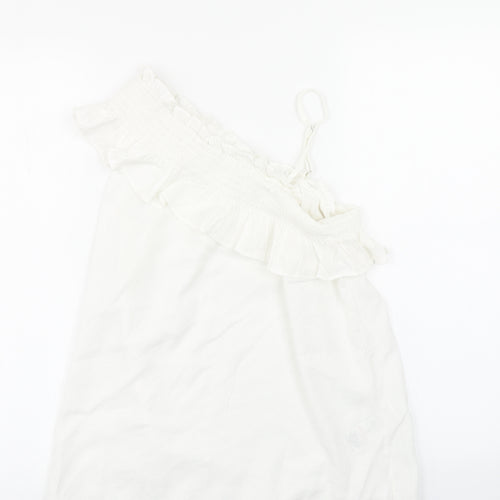 Peacocks Womens White   Basic Blouse Size 10