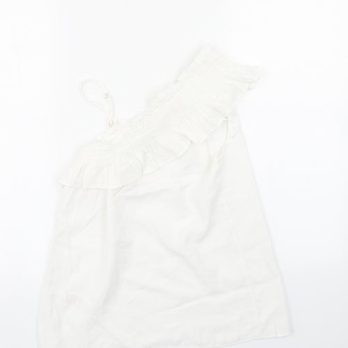 Peacocks Womens White   Basic Blouse Size 10