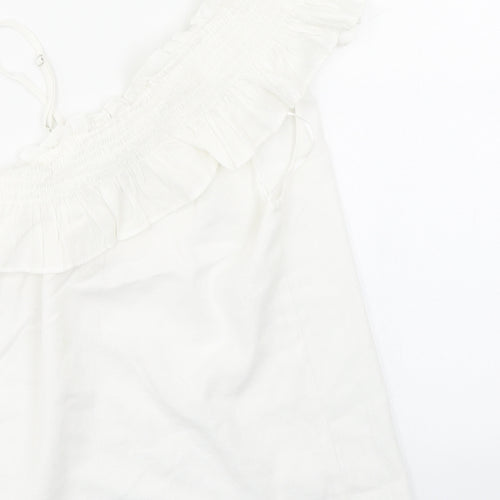 Peacocks Womens White   Basic Blouse Size 10