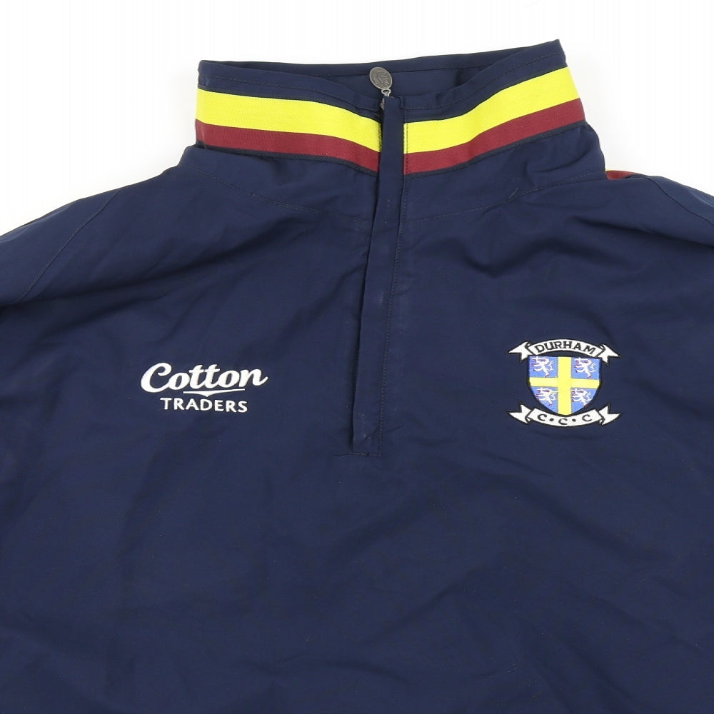 Cotton Traders Mens Blue   Windbreaker Poncho Size L  - Durham C.C.C