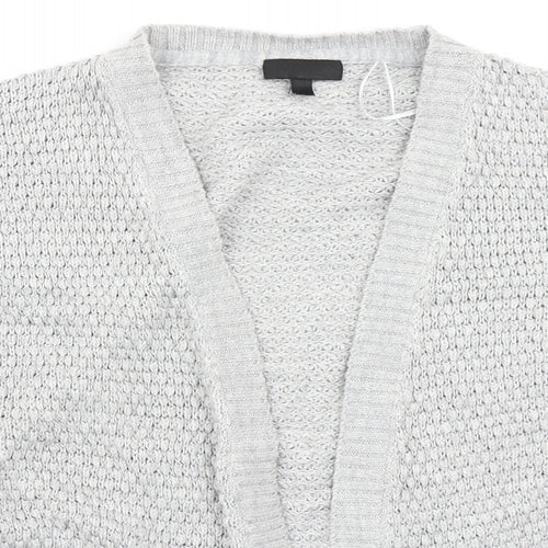 Topshop Womens Grey  Knit Cardigan Jumper Size 10