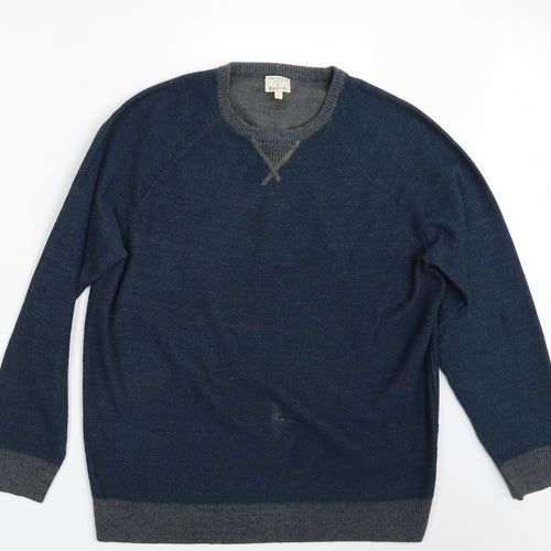 Easy Mens Blue   Pullover Jumper Size L