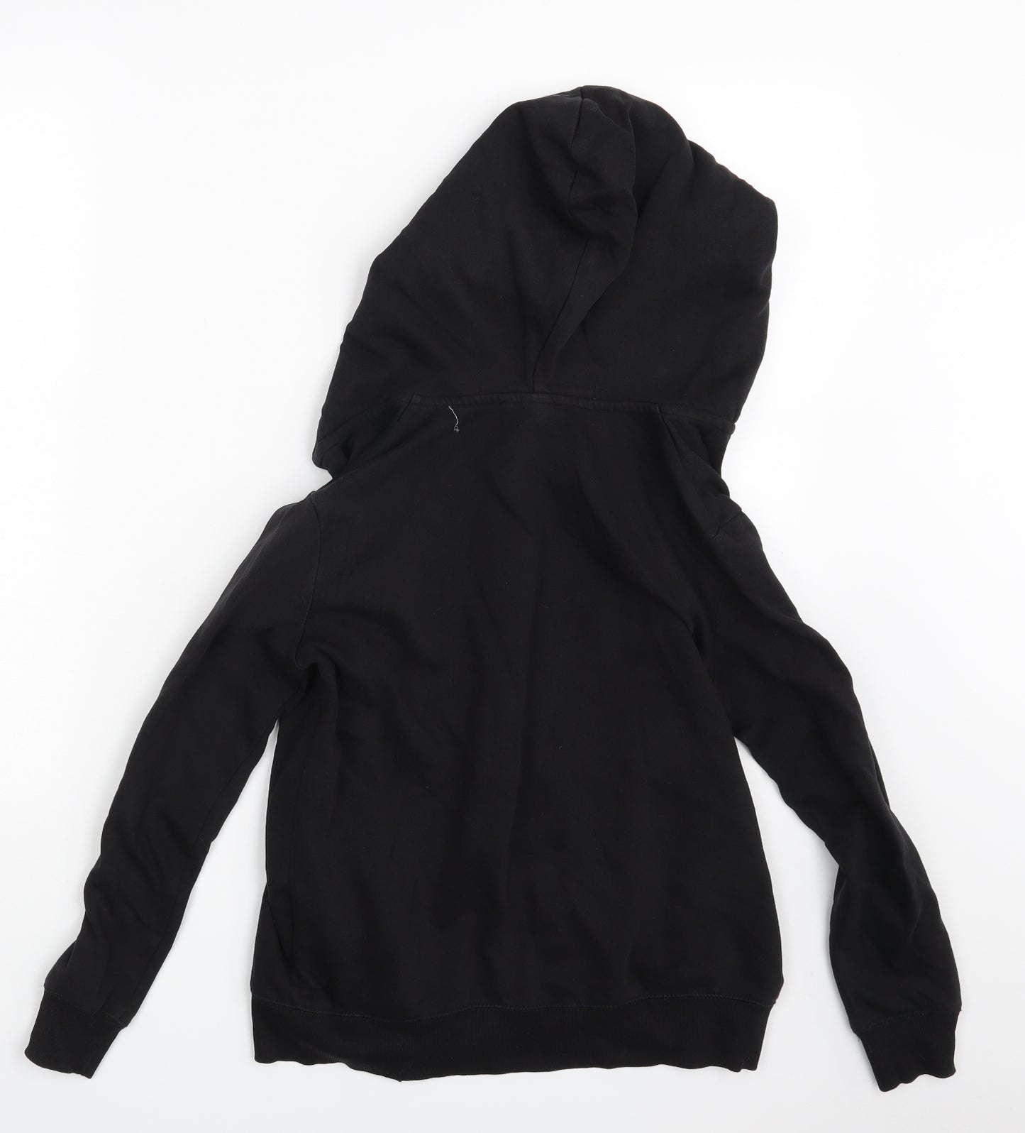 H&M Boys Black   Full Zip Hoodie Size 10-11 Years