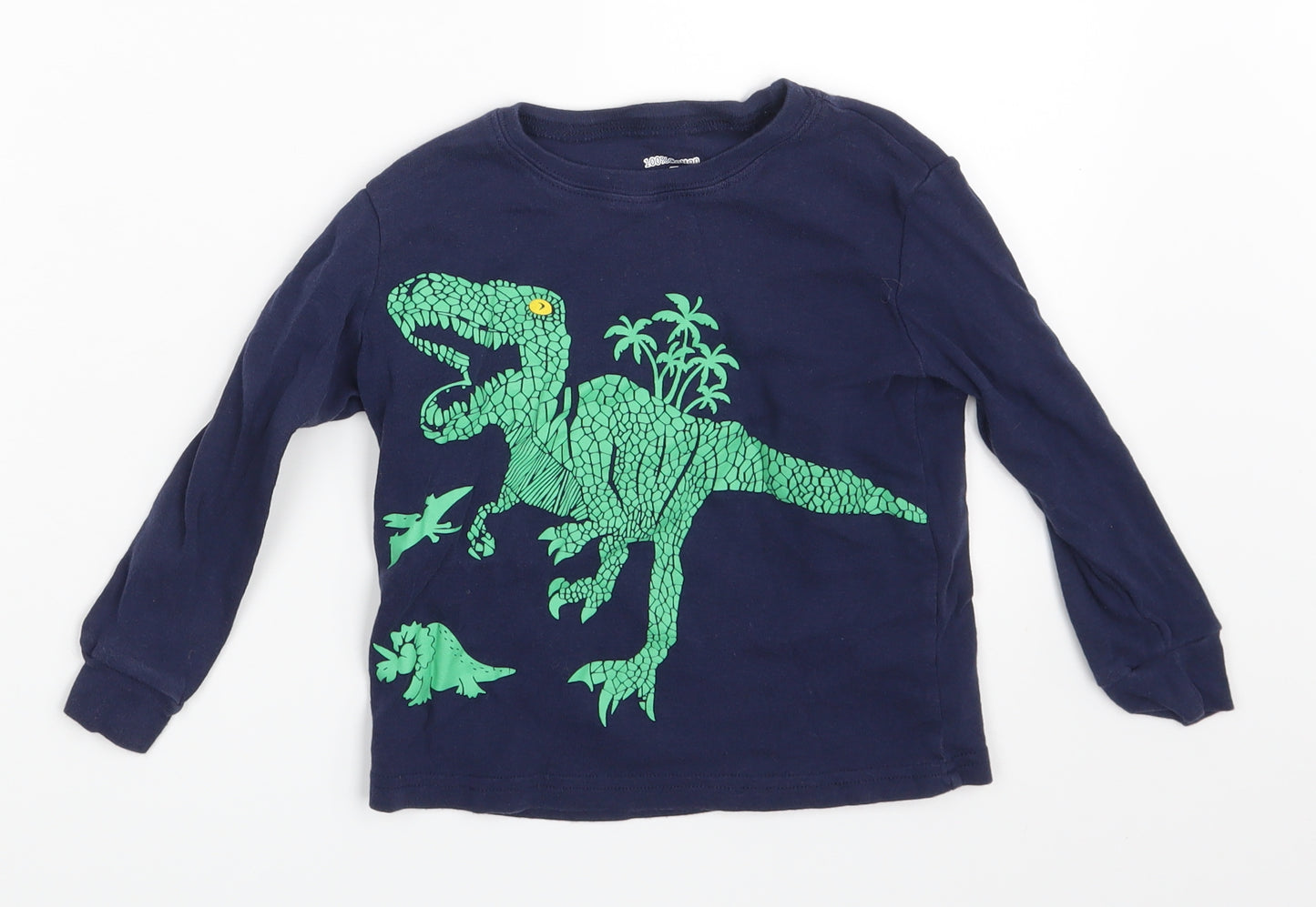Preworn Boys Blue   Basic T-Shirt Size 4 Years