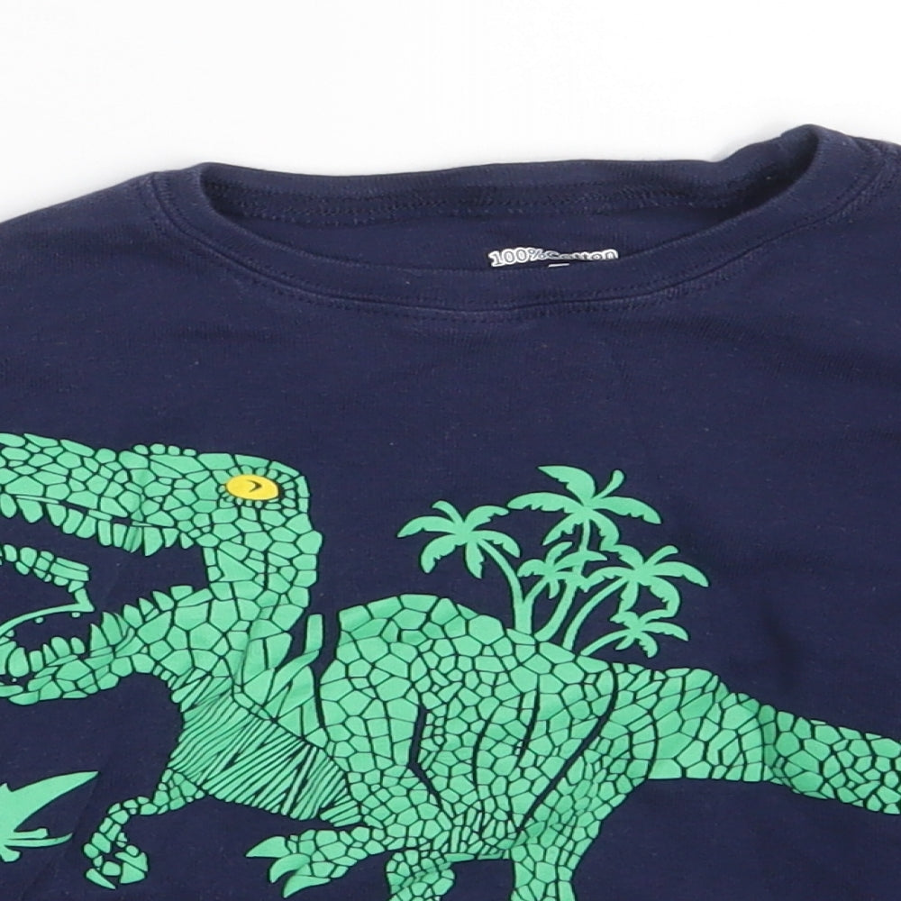 Preworn Boys Blue   Basic T-Shirt Size 4 Years