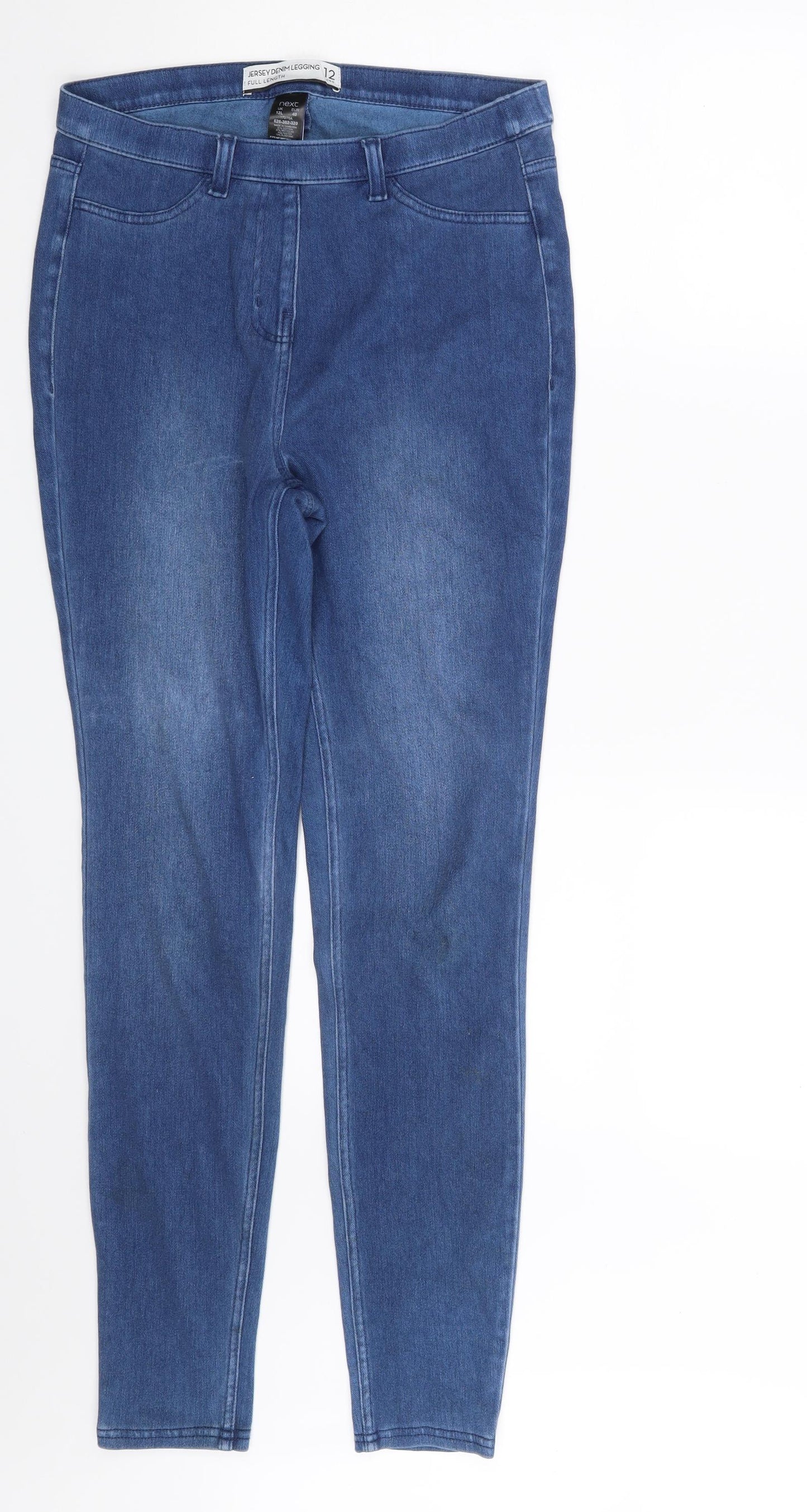 NEXT Womens Blue  Denim Jegging Leggings Size 12 L29 in
