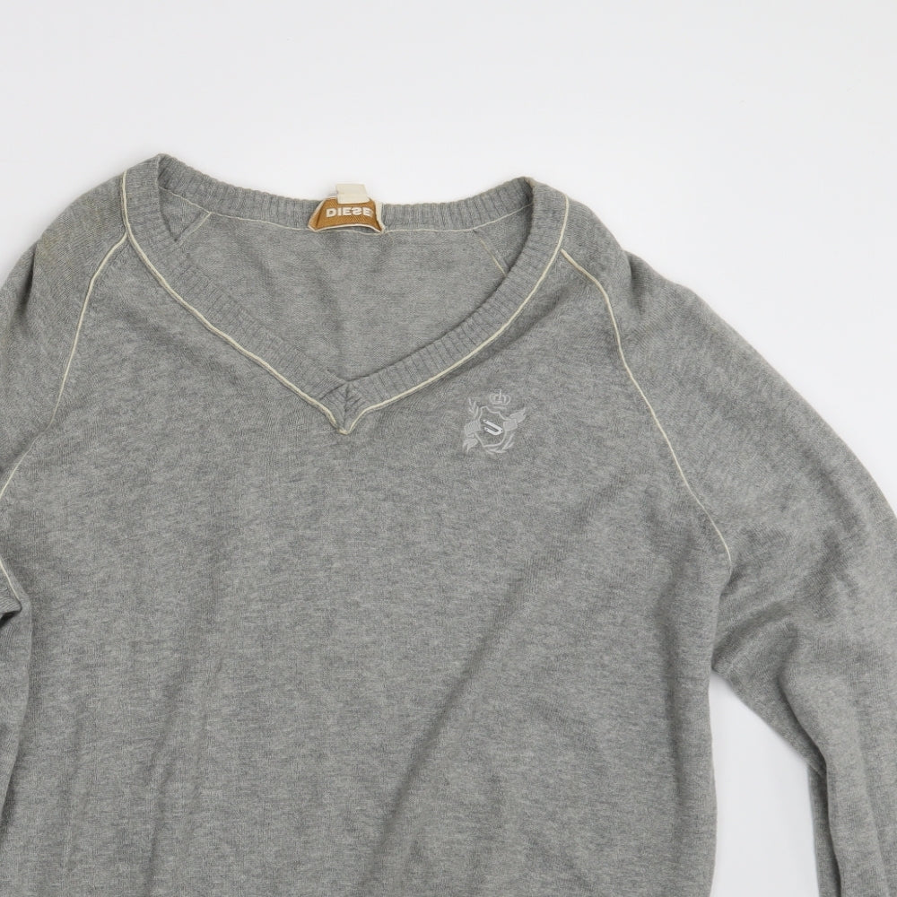 Diesel Mens Grey   Pullover Sweatshirt Size XL