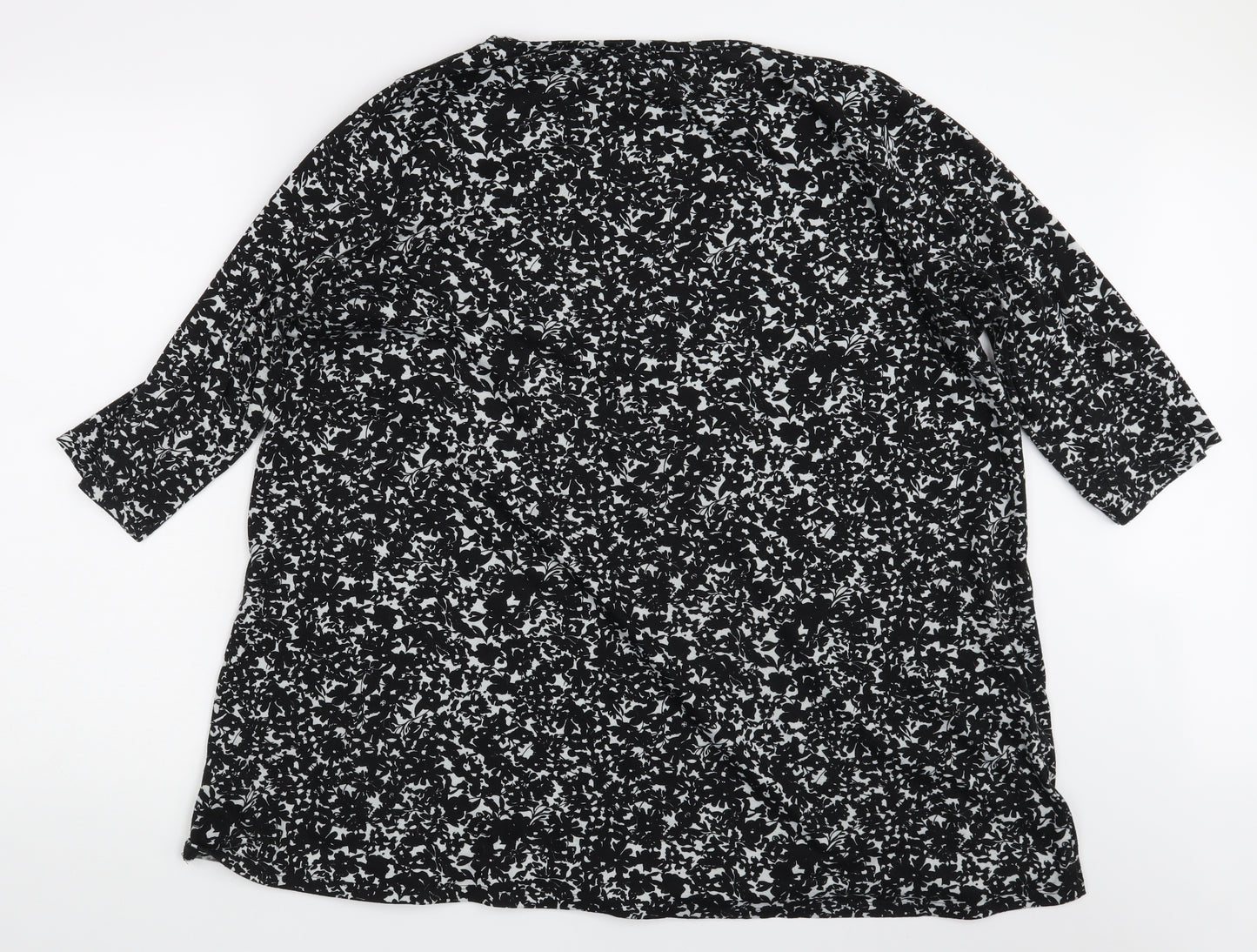 George Womens Black   Basic T-Shirt Size 20