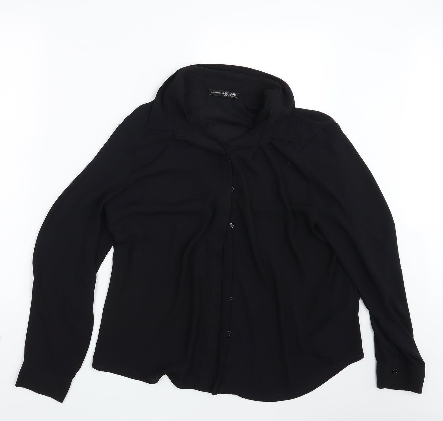 Atmosphere Womens Black   Basic Button-Up Size 20