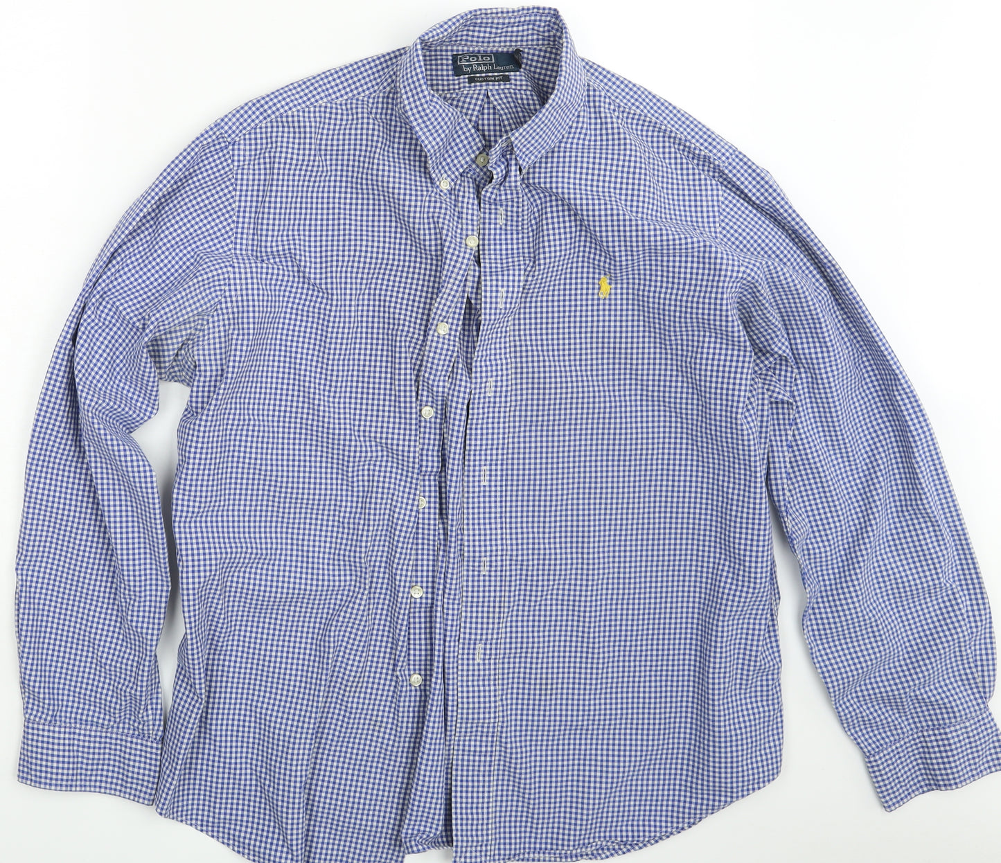 Polo by Ralph Lauren Mens Blue Striped   Button-Up Size XL