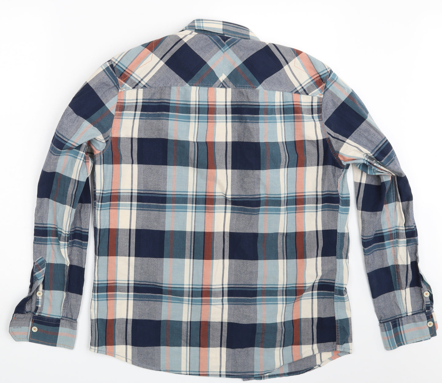 NEXT Mens Multicoloured Check   Button-Up Size M