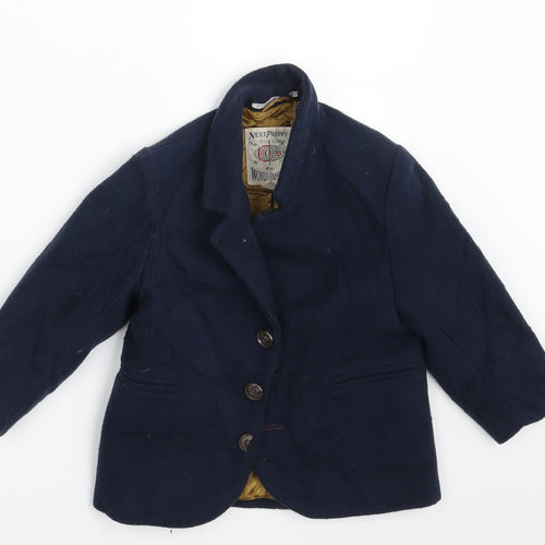 Next Preppy Club Boys Blue   Jacket Blazer Size 3-4 Years