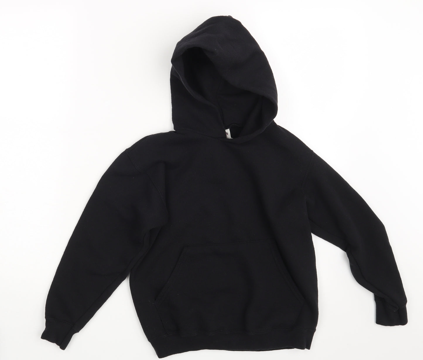 Fruit of the Loom Girls Black   Pullover Hoodie Size 9-10 Years