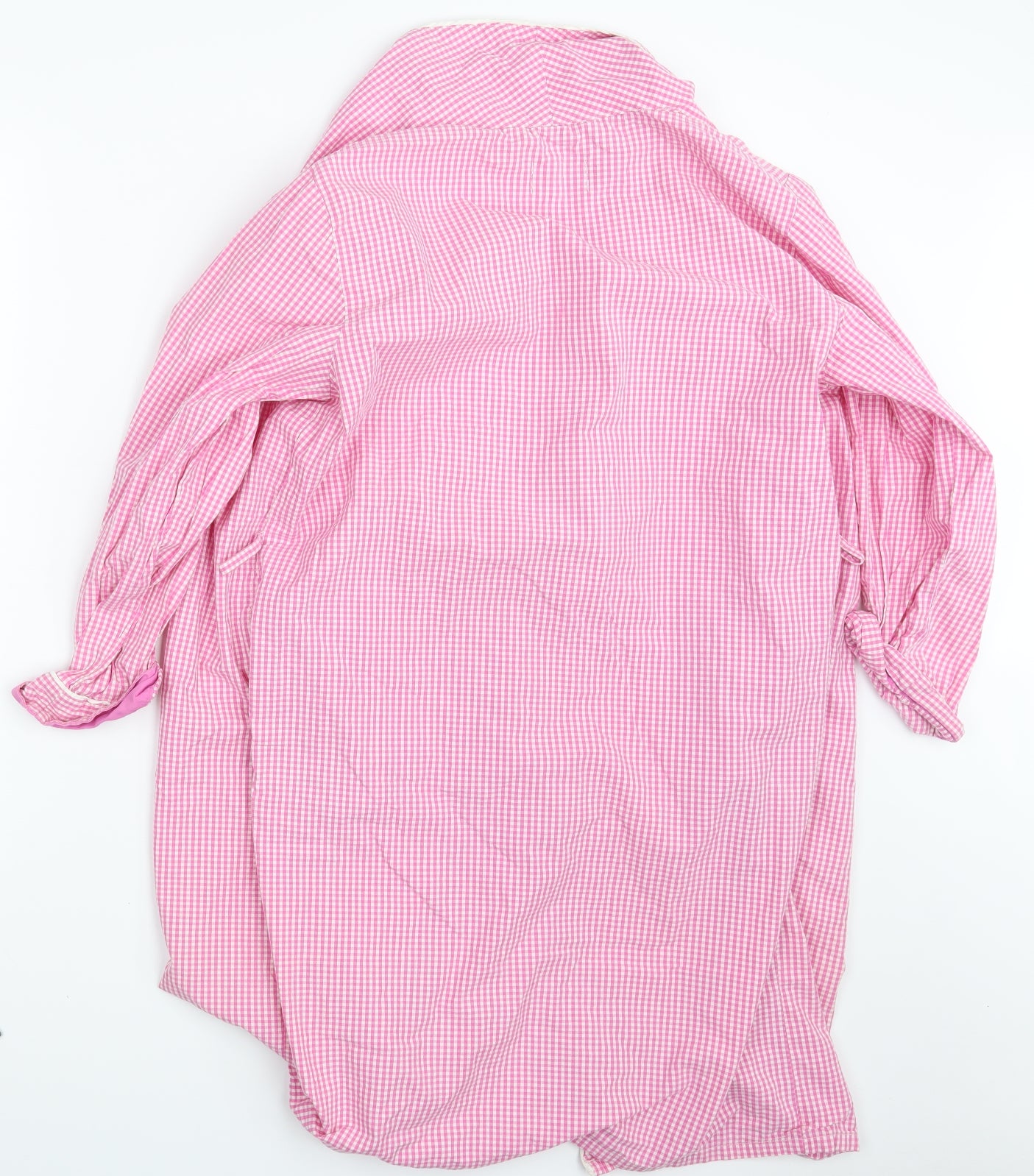 Original Penguin Womens Pink Check  Top Pyjama Top Size XS