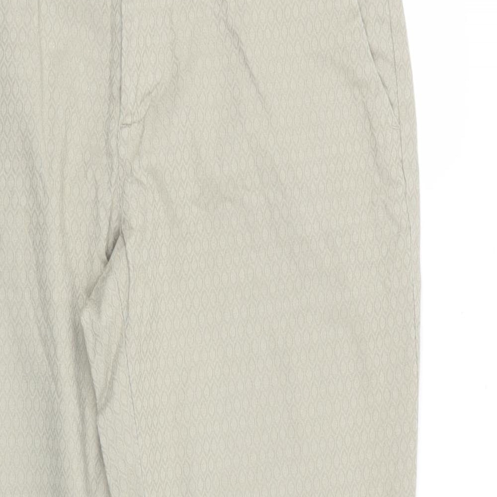 Banana Republic Womens Beige Geometric  Trousers  Size 8 L26 in