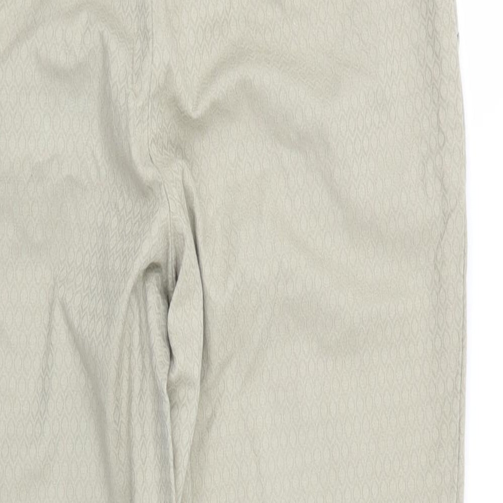 Banana Republic Womens Beige Geometric  Trousers  Size 8 L26 in