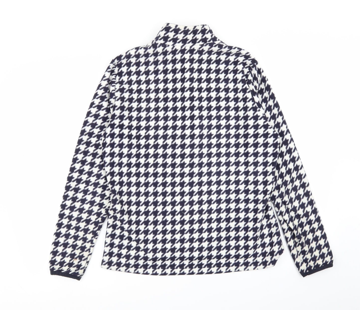 M&S Womens Multicoloured Herringbone  Full Zip Jumper Size 12