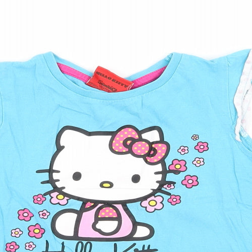 Hello Kitty Girls Blue   Basic Tank Size 4-5 Years