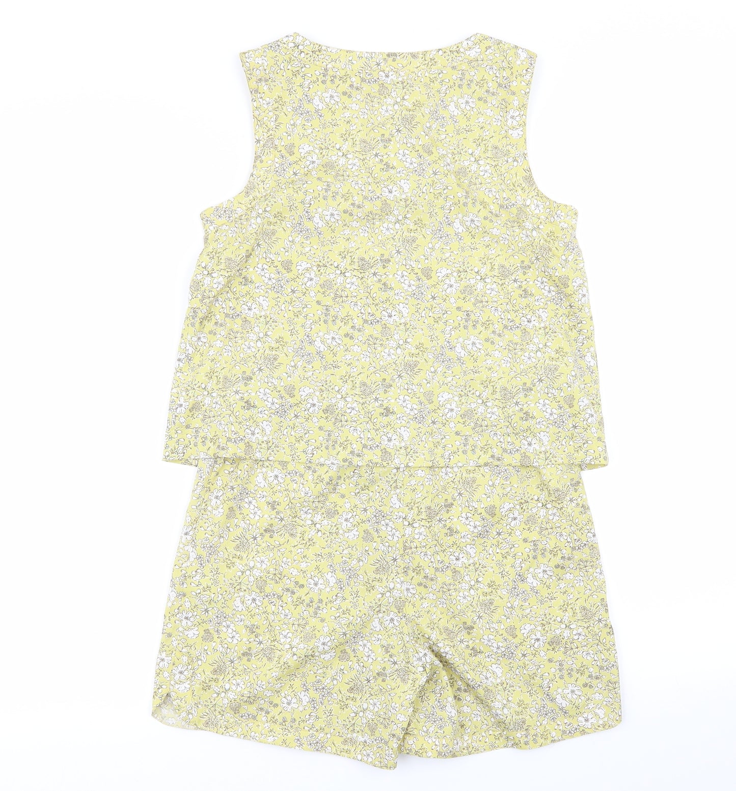 NEXT Girls Yellow Floral  Playsuit One-Piece Size 10 Years