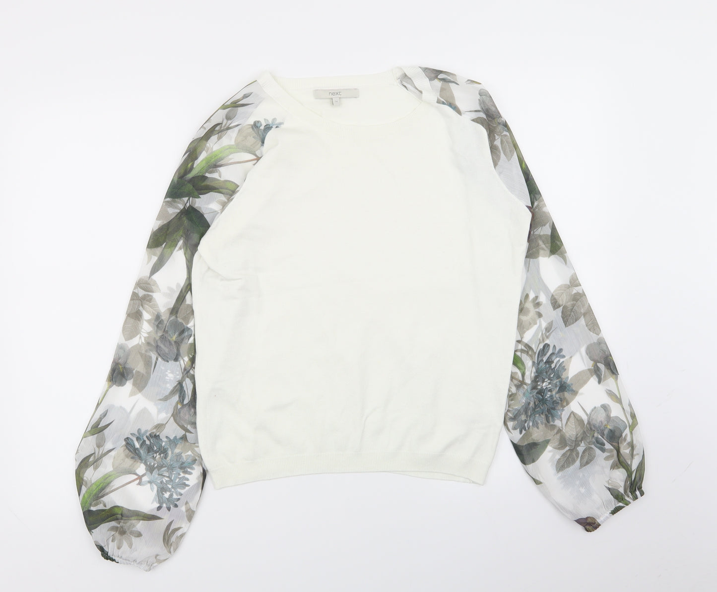 NEXT Womens Multicoloured Floral  Pullover Jumper Size 14