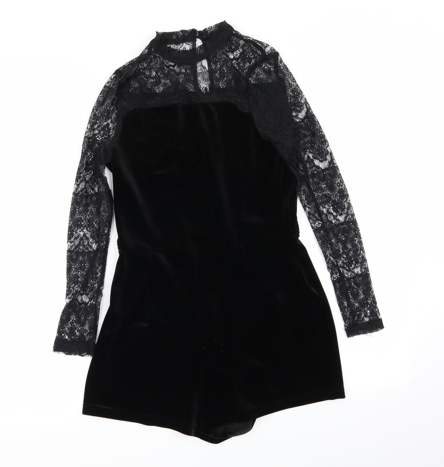New Look Girls Black Floral  Playsuit One-Piece Size 10-11 Years