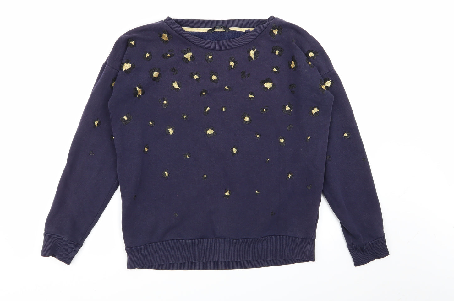 NEXT Womens Blue Geometric  Pullover Jumper Size S