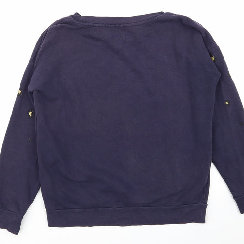 NEXT Womens Blue Geometric  Pullover Jumper Size S