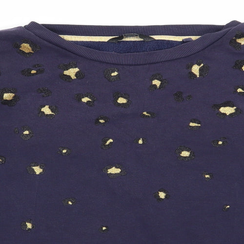 NEXT Womens Blue Geometric  Pullover Jumper Size S