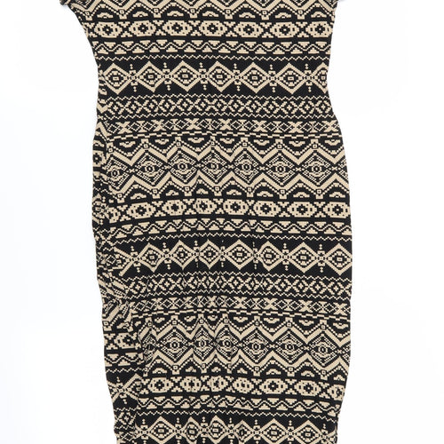 graffic Womens Multicoloured Geometric  A-Line  Size M