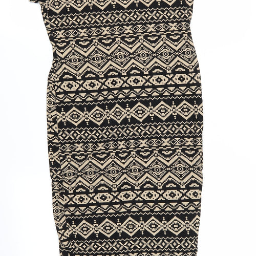 graffic Womens Multicoloured Geometric  A-Line  Size M
