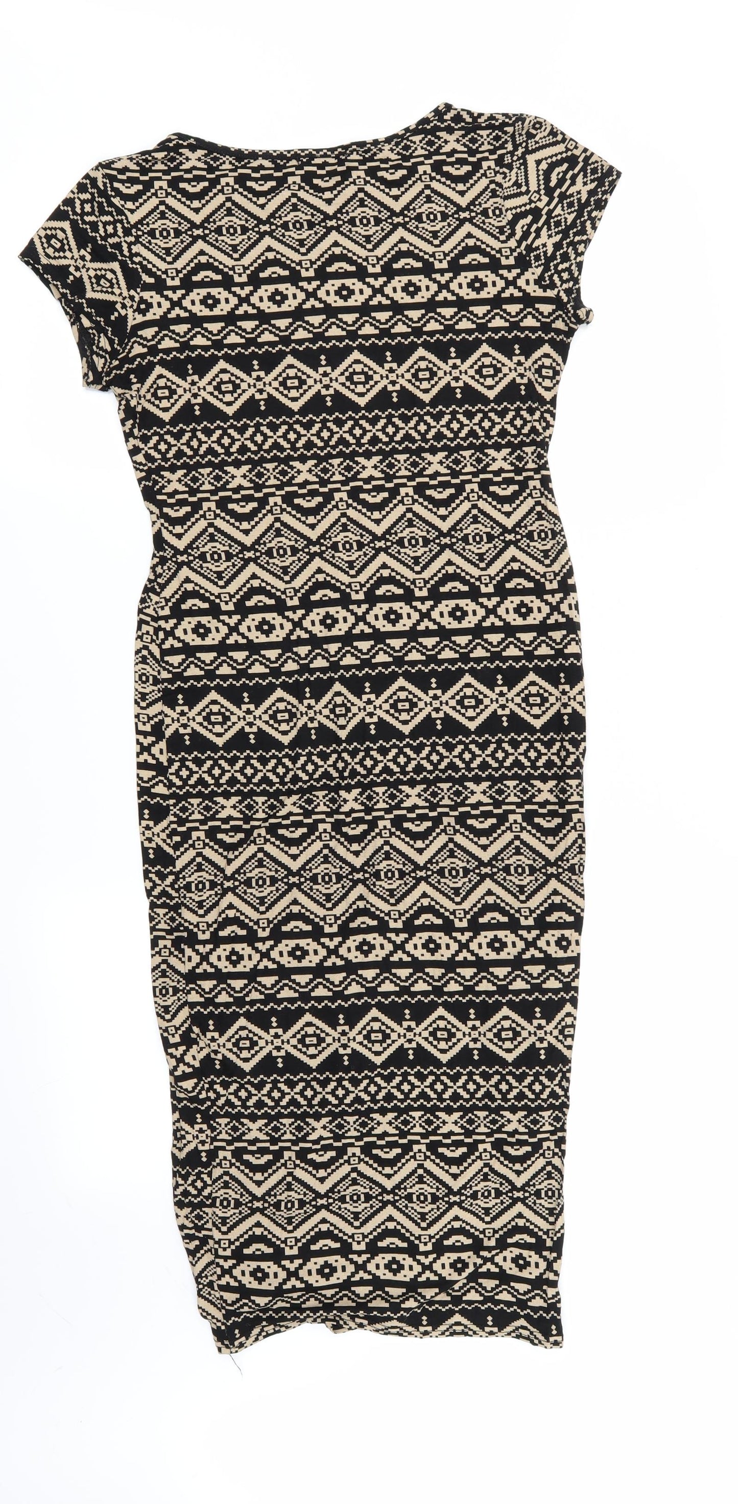 graffic Womens Multicoloured Geometric  A-Line  Size M