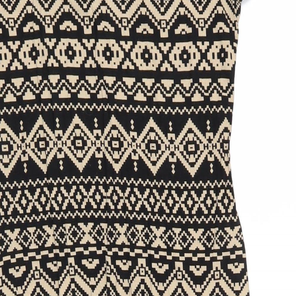 graffic Womens Multicoloured Geometric  A-Line  Size M