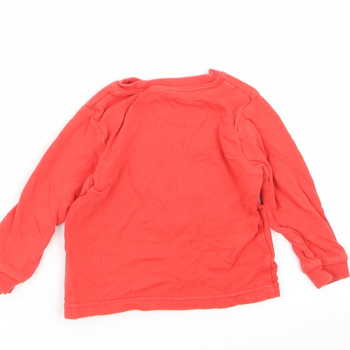 Asda George Boys Red   Basic T-Shirt Size 9-12 Months