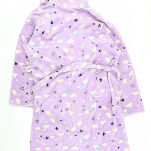 by very Girls Purple Geometric  Top Robe Size 11-12 Years