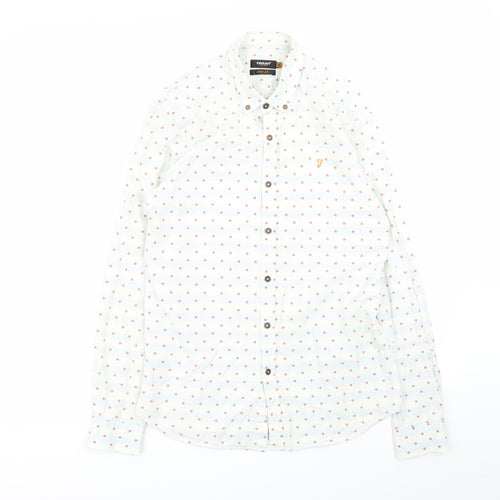 fara Mens Multicoloured Striped   Button-Up Size M