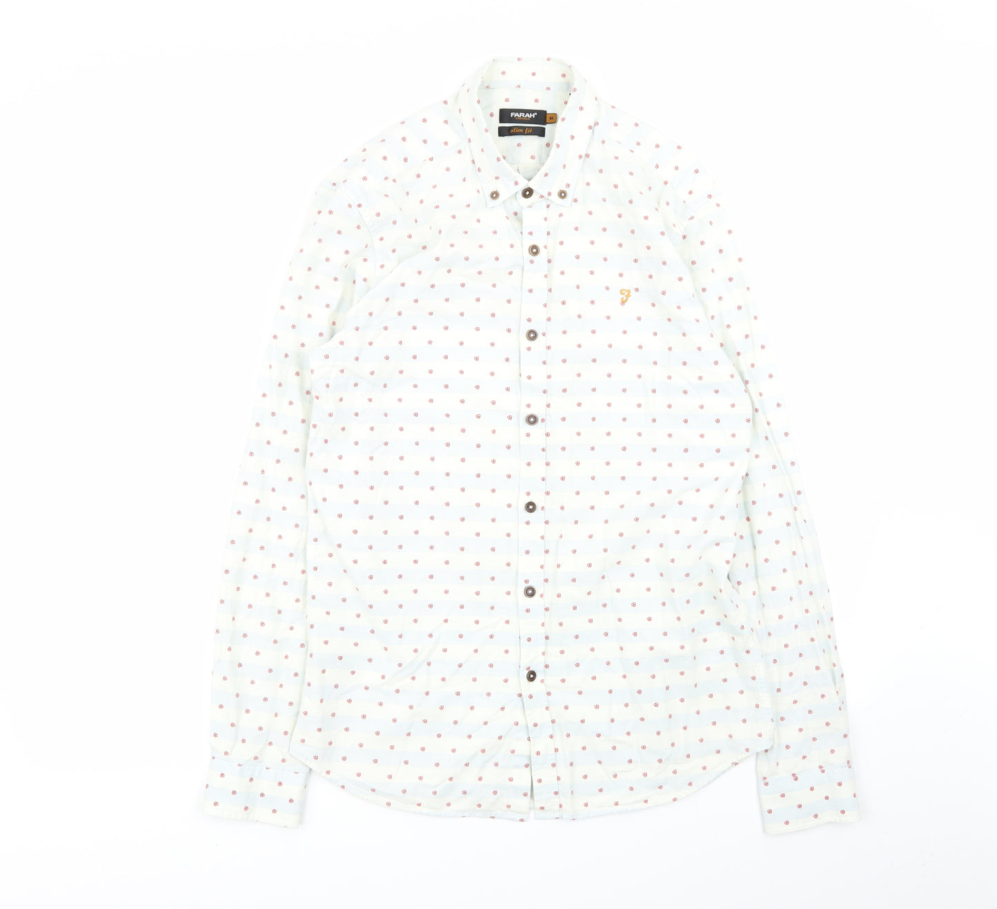 fara Mens Multicoloured Striped   Button-Up Size M