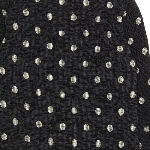 Zara Womens Black Polka Dot  Jumper Dress  Size M