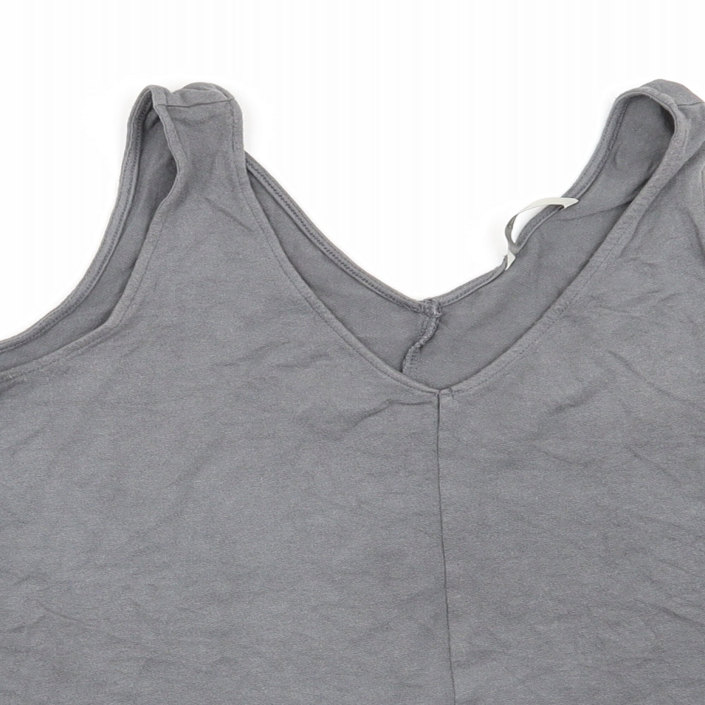Asda George Womens Grey   Basic Tank Size 12