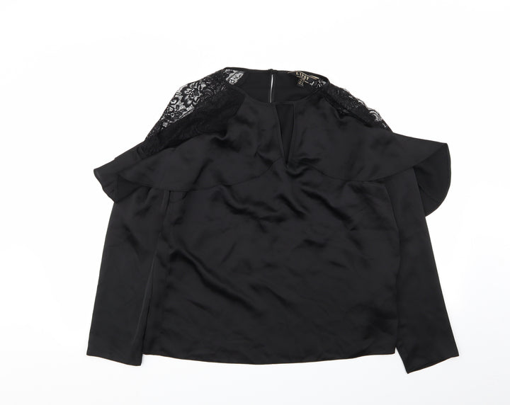 Lipsy London  Womens Black   Basic Blouse Size 12