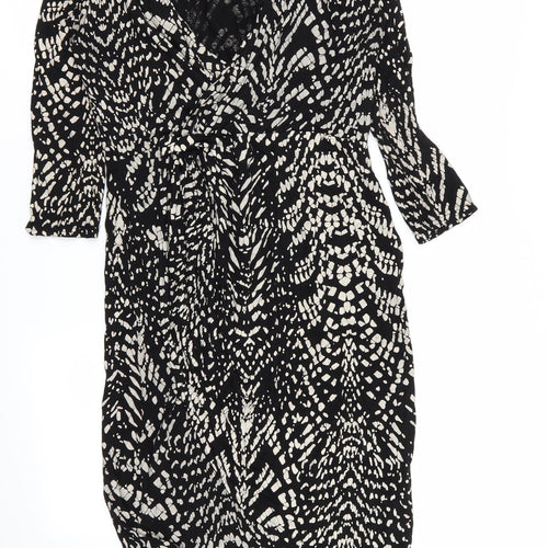 Krisp Womens Multicoloured Geometric  A-Line  Size 12