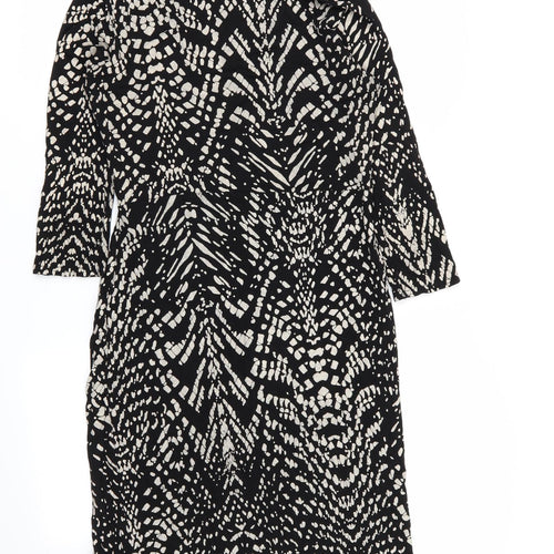 Krisp Womens Multicoloured Geometric  A-Line  Size 12