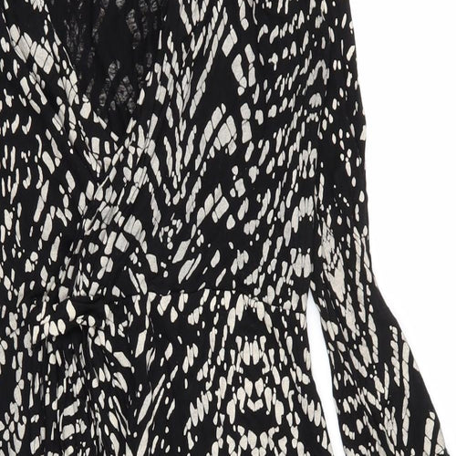 Krisp Womens Multicoloured Geometric  A-Line  Size 12