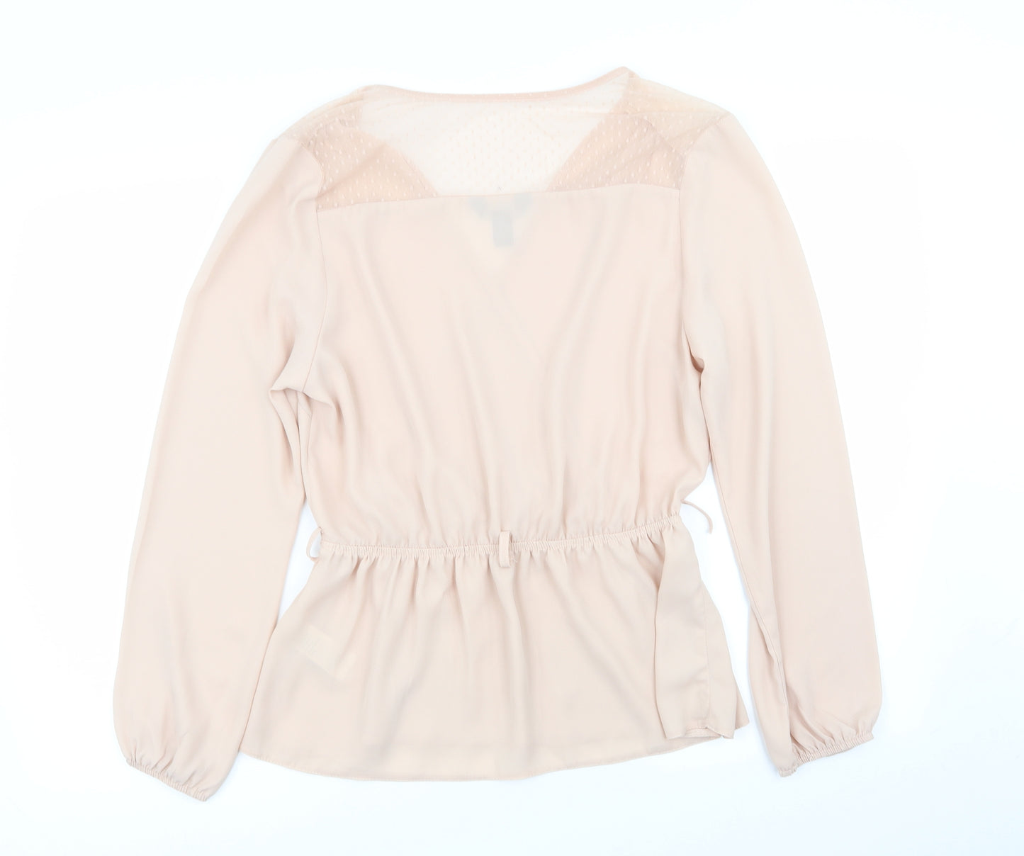 New Look Womens Pink Polka Dot  Basic Blouse Size 14