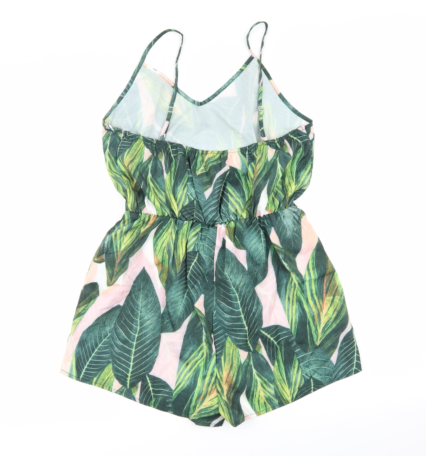 SheIn Womens Multicoloured Floral  Playsuit One-Piece Size L