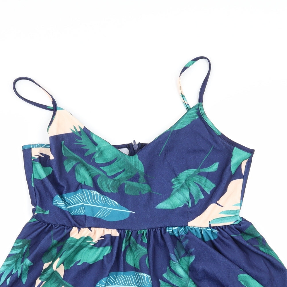 Preworn Womens Multicoloured Floral  Playsuit One-Piece Size L