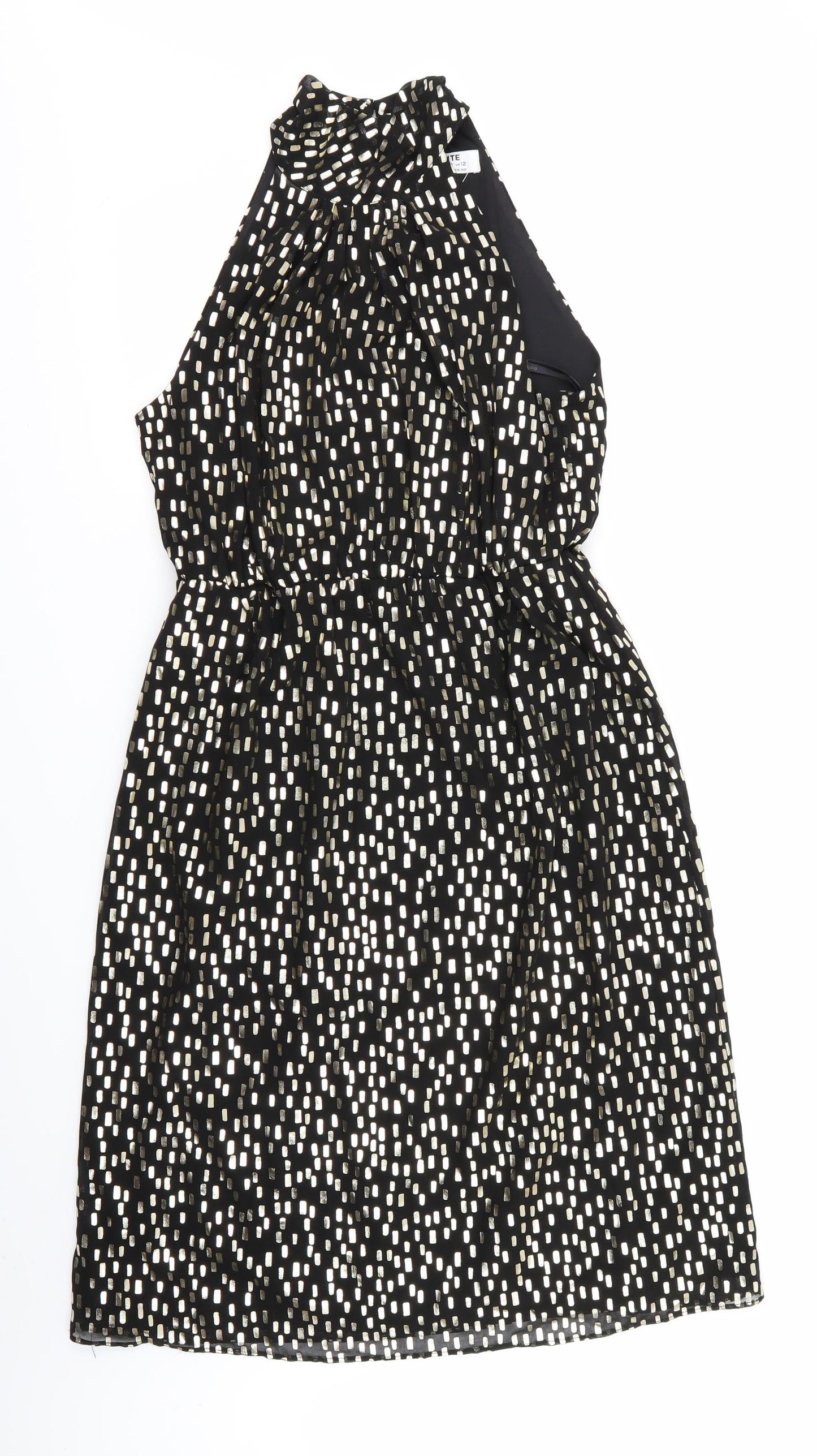 Dorothy Perkins Womens Multicoloured Geometric  Fit & Flare  Size 12