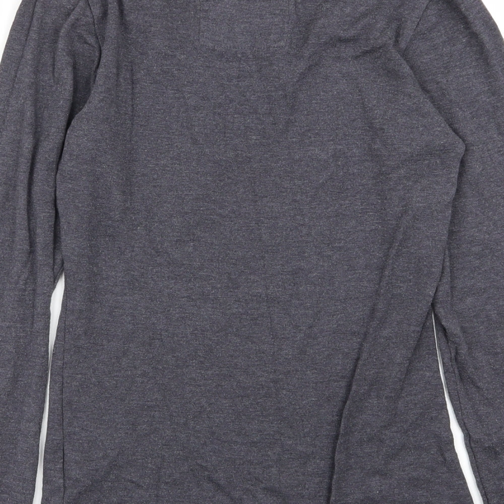 love to lounge Womens Grey Solid  Top Pyjama Top Size 6
