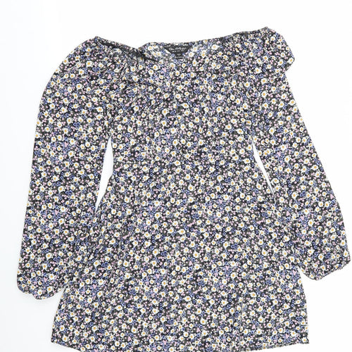 Miss Selfridge Womens Multicoloured Floral  Fit & Flare  Size 6